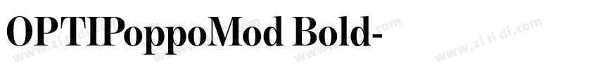 OPTIPoppoMod Bold字体转换